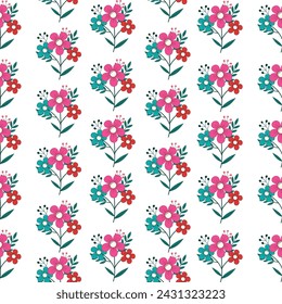 flower pattern vector design. pattern background design