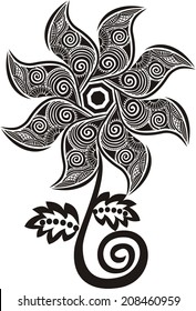 Flower pattern vector illustration