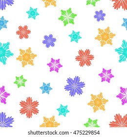 Flower pattern. Vector illustration.
