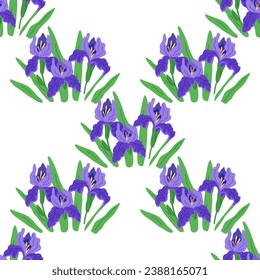 Flower pattern vector illustration. The background featured nature inspired flower pattern The ornament incorporated intricate vegetation and floral motifs The patterned wallpaper showcased vibrant