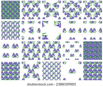Flower pattern vector illustration. The flowering plants in garden created captivating and bloomy landscape The blossoming flowers symbolized growth and renewal The repetitive flower pattern on dress