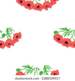 Flower pattern vector illustration. The flower patterned curtains added touch charm to room The seamless design seamlessly blended different floral elements The background featured vibrant floral