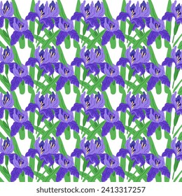 Flower pattern vector illustration. The repetitive flower pattern on dress added sense rhythm and movement The continuous repetition floral motif created cohesive visual effect The flower pattern