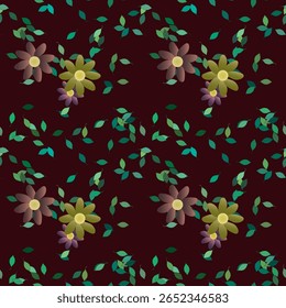 Padrão de flores, vetor de padrões, vetor de folhas, flores isoladas, padrão de folhas, flores, primavera, vetor abstrato, fundo de flores, padrão de pétalas, forma de folha, folha isolada, vetor de flores