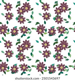 Patrón de flores, patrón de Vector, patrón de hojas, acuarela de flores, textura de fondo, ramo de flores, Vector abstracto, diseño de Vector, patrón floral, Vector sin costuras, silueta de hojas