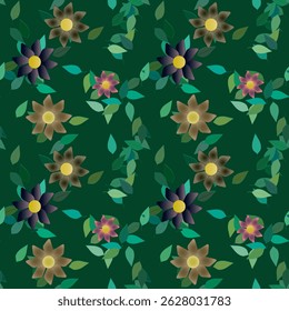 Flower pattern, pattern vector, leafs isolated, ornament pattern, floral seamless pattern, flowers background, flowers vector, seamless texture, leafs background, ornaments vector