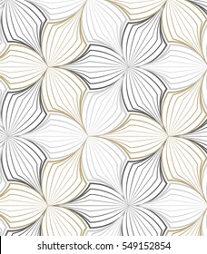 flower pattern vector, repeating linear petal of flower, monochrome stylish 