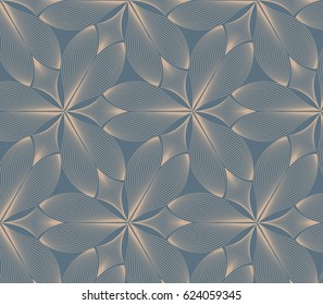 flower pattern vector, repeating linear petal of flower, monochrome stylish