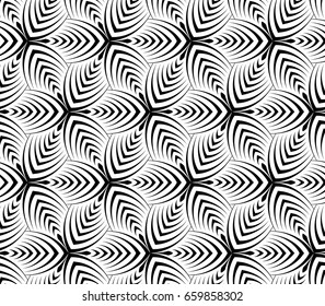 Flower Pattern Vector Repeating Linear Petal Stock Vector (Royalty Free ...