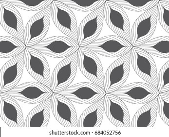 flower pattern vector, repeating linear petal of flower, Geometric vector pattern repeat 
