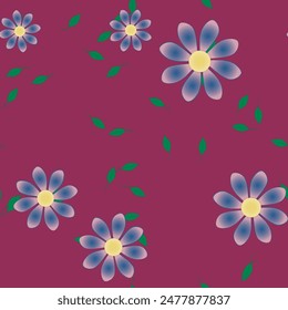 Patrón de flores, Vector de patrón, Vector sin costura, textura de fondo, Vector floral, Vector de adorno, forma de hoja, diseño floral, Fondo de pantalla sin costura, fondo abstracto, flores aisladas