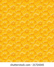 Flower pattern. The vector pattern is seamless. The gradient fill is not seamless!