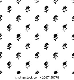 Flower pattern vector seamless repeating for any web design