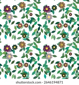 Padrão de flores, formas vetoriais, padrão de folhas, verão de fundo, fundos vetoriais, plano de fundo de folhas, padrões florais, vetor padrão sem costura, plano de fundo floral, ornamentos vetor