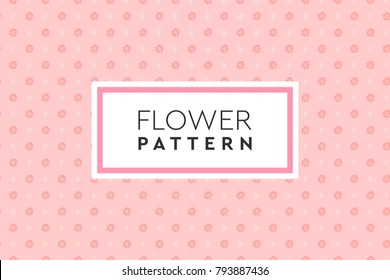Flower pattern vector. Simple, natural design for background, packaging, texture.