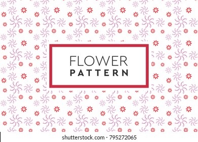 Flower pattern vector. Simple, natural design for background, packaging, texture.