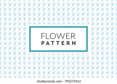 Flower pattern vector. Simple, natural design for background, packaging, texture.