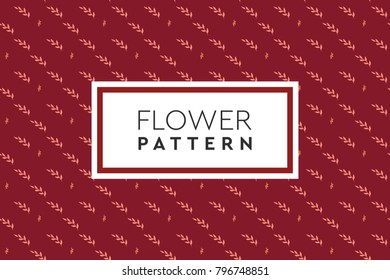 Flower pattern vector. Simple, natural design for background, packaging, texture.