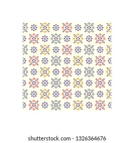 flower pattern vintage colors vector design illustration