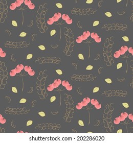 Flower pattern with vintage frame