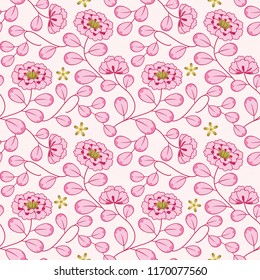 Flower pattern wallpaper. / Seamless.