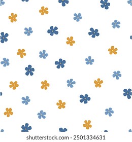 Flower Pattern in white Background