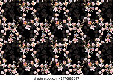 flower patternMillefleurs. Liberty style. Floral seamless background for textile, cotton fabric, covers, manufacturing, wallpapers, print, gift, scrapbooking.
