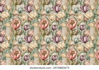 flower patternMillefleurs. Liberty style. Floral seamless background for textile, cotton fabric, covers, manufacturing, wallpapers, print, gift, scrapbooking.