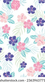 Blumenmuster für Mädchendesign-Texturen