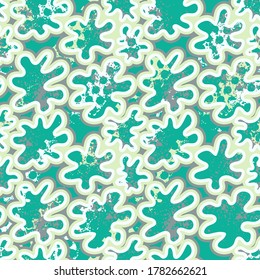 Flower patterns on the seamless backdrop.