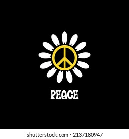 Flower of the peace in the world, peace vector, peace t shirt, flower vector