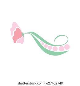 flower peas green 