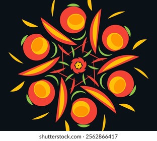 Flower petal background wallpaper illustration design