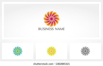 Flower Petal Bloom Vector Logo