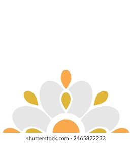 flower petal decoration isolated on white background