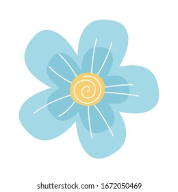 flower petal flourish decoration icon vector illustration
