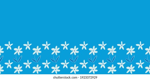 flower petal frame border seamless repeat pattern design. Perfect for textile design, cards, fashion, scrapbook, stationary, birthday, wedding.