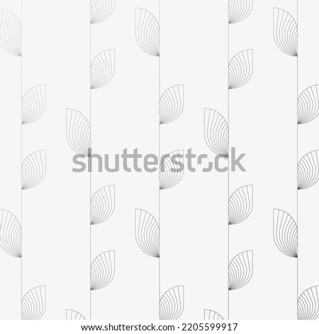Flower petal or leaves geometric pattern vector background. Repeating tile texture. Pattern is clean usable for wallpaper, fabric, printing
