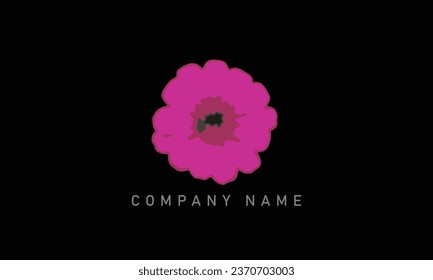 flower petal logo design, modern logo
