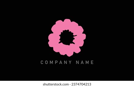 flower petal logo design, modern logo