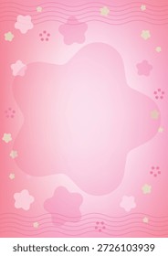 Ilustração de fundo de gradiente de forma de pétala de flor