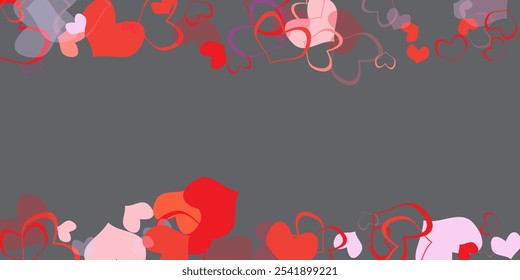 Flower petal in shape of heart confetti for Women's Day Flyers, invitation, posters, brochure, banners, voucher design template