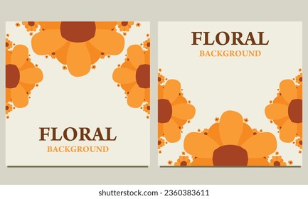 flower petal social media post background. Suitable for social media post, banner design and internet ads.