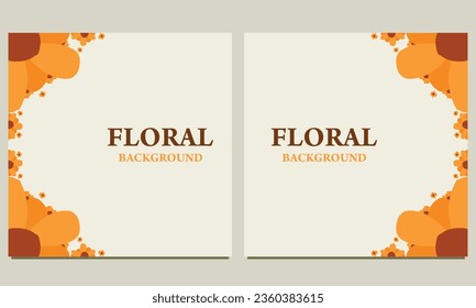 flower petal social media post background. Suitable for social media post, banner design and internet ads.