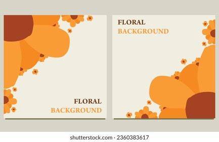 flower petal social media post background. Suitable for social media post, banner design and internet ads.