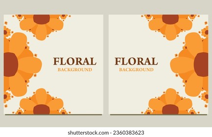 flower petal social media post background. Suitable for social media post, banner design and internet ads.