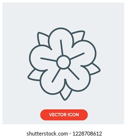 flower petal vector icon