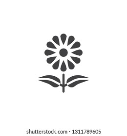 Flower petal vector icon. filled flat sign for mobile concept and web design. Chamomile flower simple glyph icon. Symbol, logo illustration. Pixel perfect vector graphics