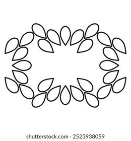 flower petals and leaf coloring page 