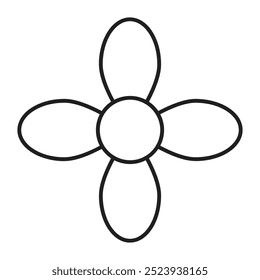flower petals and leaf coloring page 